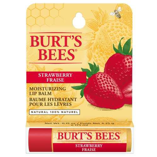 Burt's Bees Lip Balm - Strawberry Lip Balm Tube Blister Packs 15 