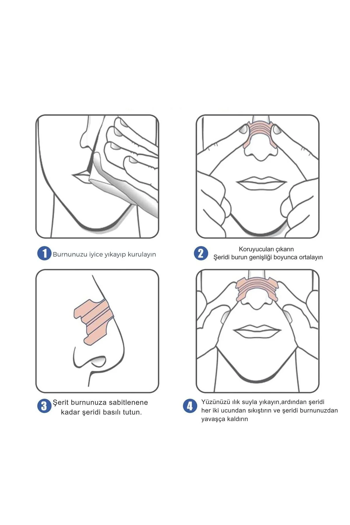 Burun bandı Cansın Plast Horlama Bandı Burun Tıkanıklığı Giderici