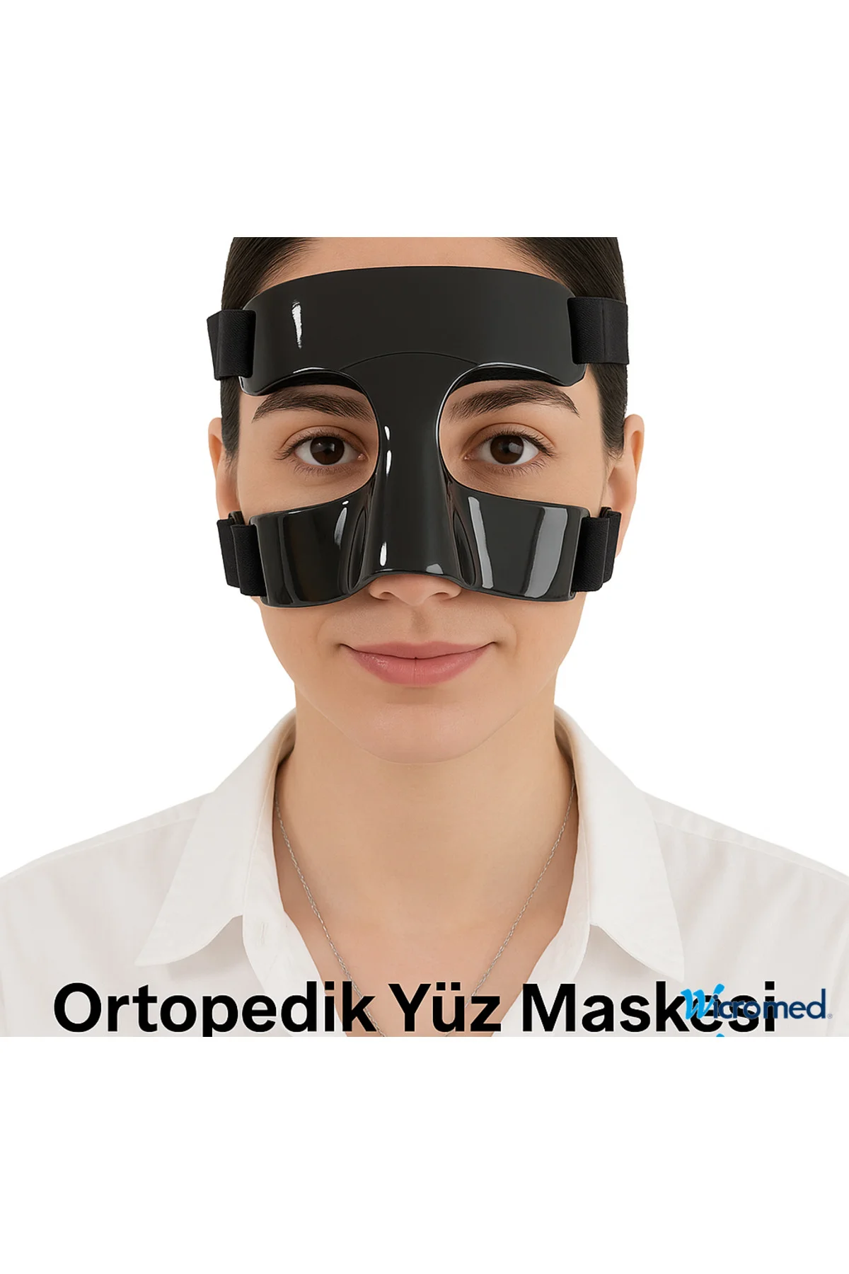 Burun Koruyucu Maske Tüm Sporlar için Koruyucu Amaçlı Burun Ameliyatı Sonrası Koruyucu Siyah