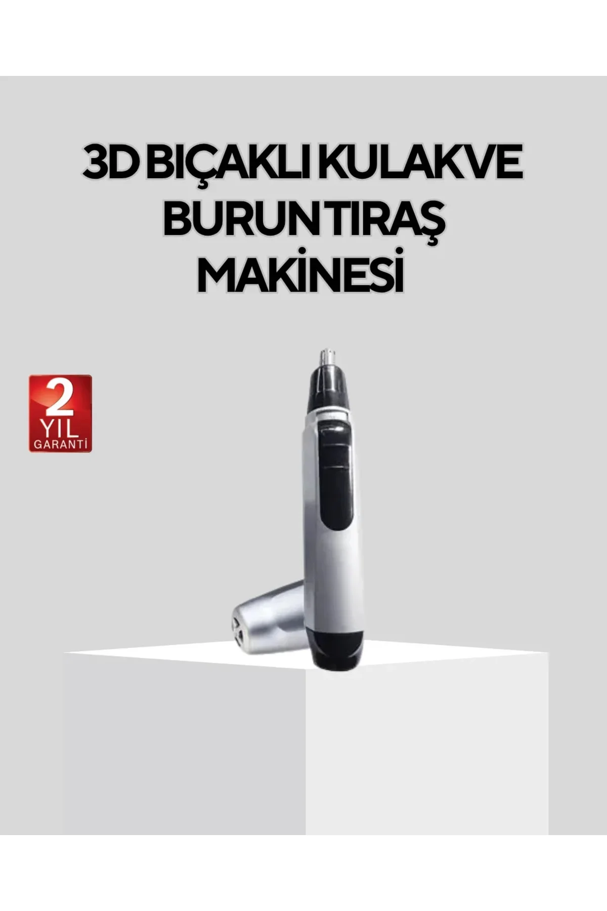 Burun Kulak ve Kaş Tıraş Makinesi 3D Keskin Bıçaklı Pil ile Çalışan Burun Kulak ve Kaş Tıraş Makinesi 3D Keskin Bıçaklı Pil ile Çalışan