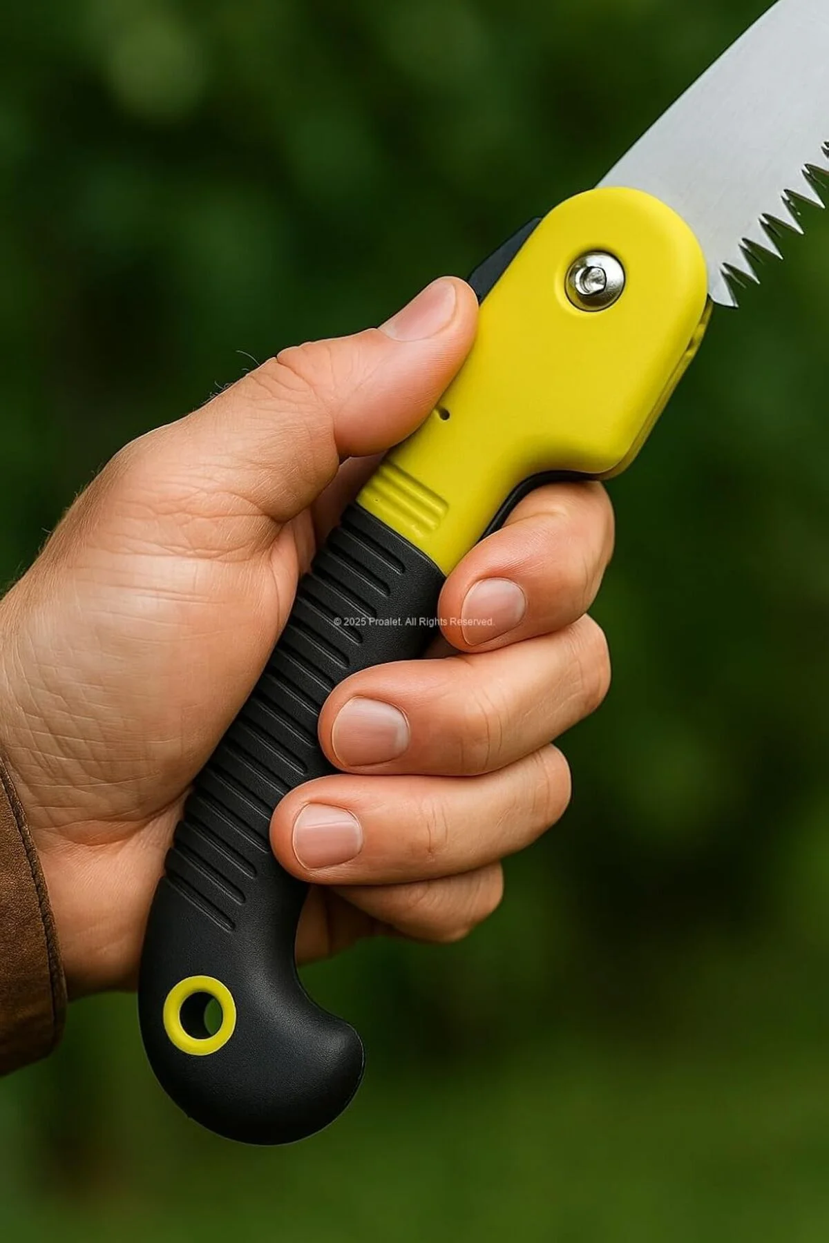 Busstier Katlanır Budama Testeresi, 18 cm Paslanmaz Çelik Bıçak, 23 cm Kaymaz Ergonomik Sap, Güvenli - Görsel 2