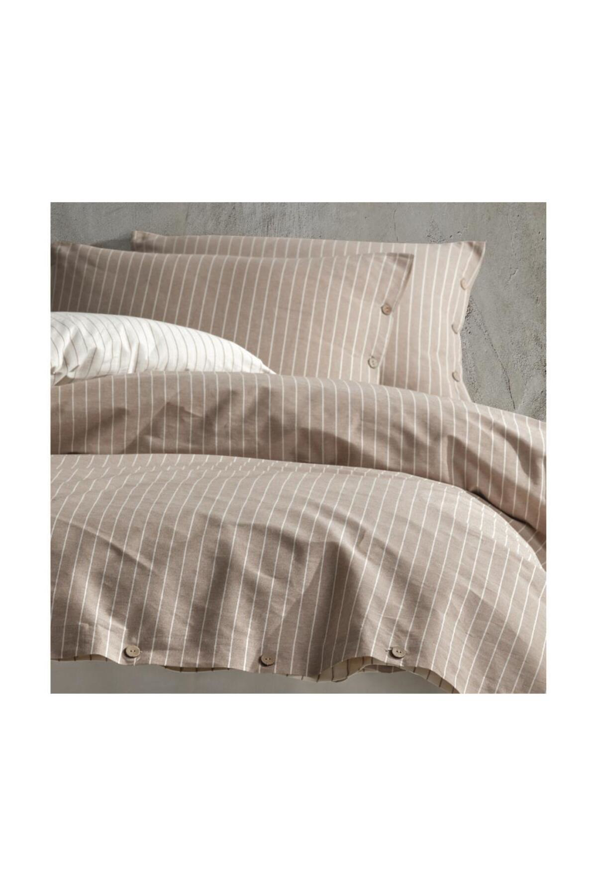 K&A Butik Native Serisi Çift Kişilik Nev Takımı Norma V1 Kahve