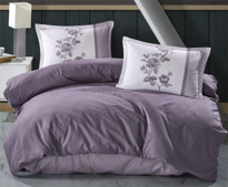 Butik Serisi Çizgili Ranforce Çift Kişilik Nevresim Takımı Suave 