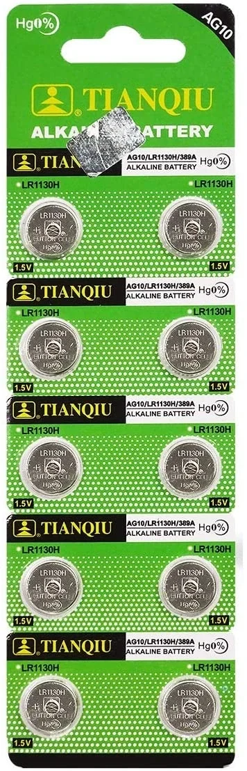 Buton Pil - Saat Lazer Hesap Makinesi Pili 10lu Paket  Ag10  - Lr