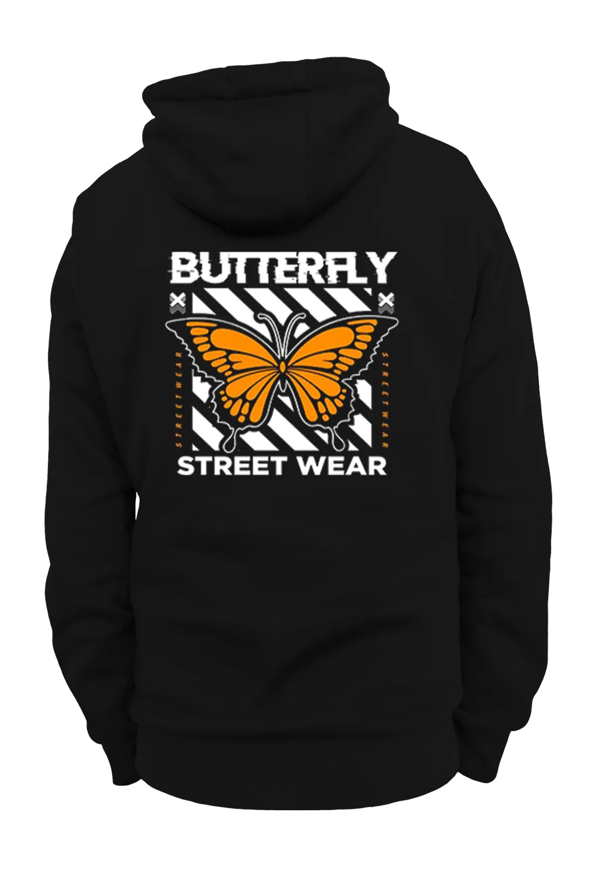 Butterfly Baskılı , 3 iplik. Şardonlu, İçi Polar, Kalın, (600 gr.) Sweatshirt