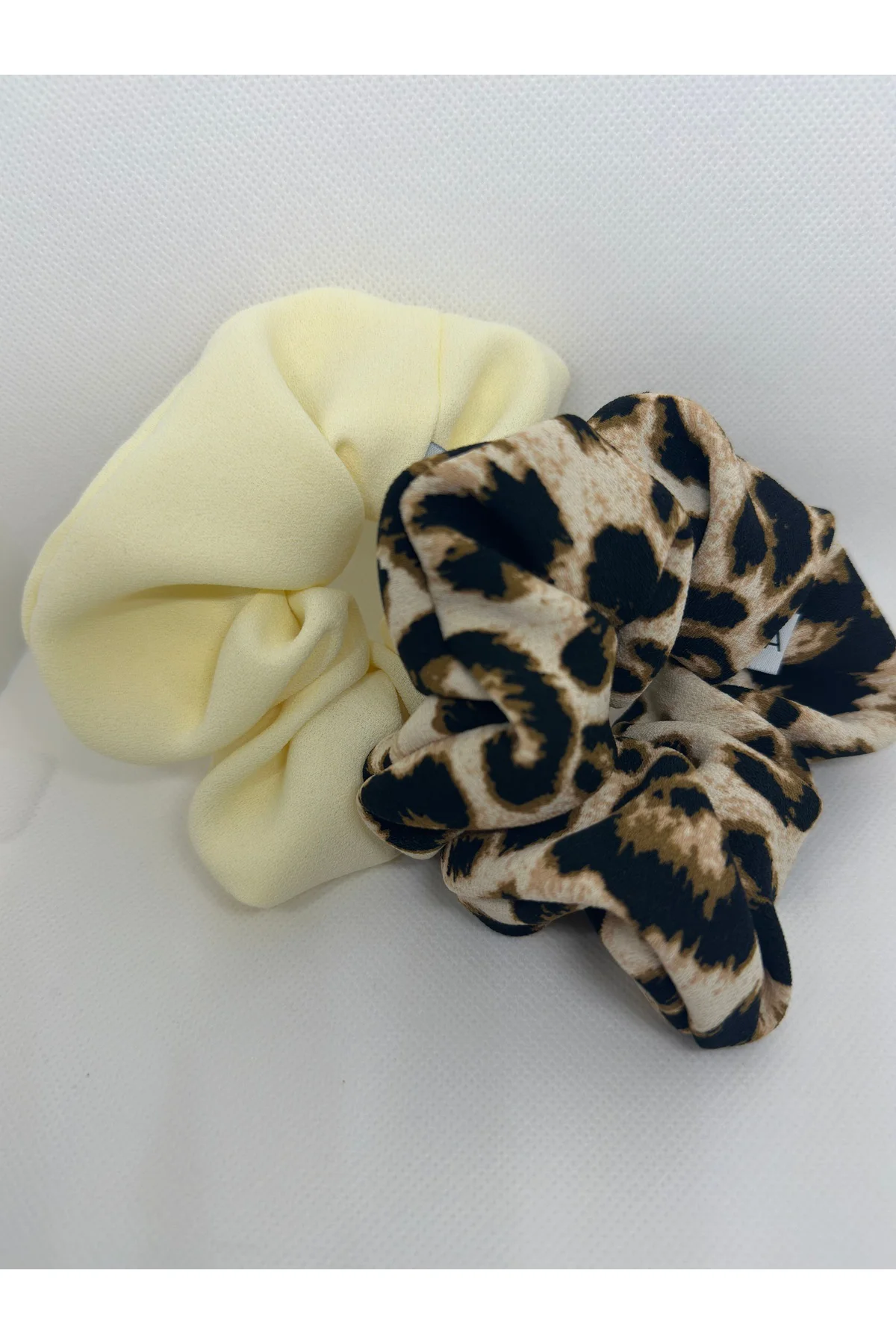 Butteryellow & Leopar Scrunchie Set 2 li