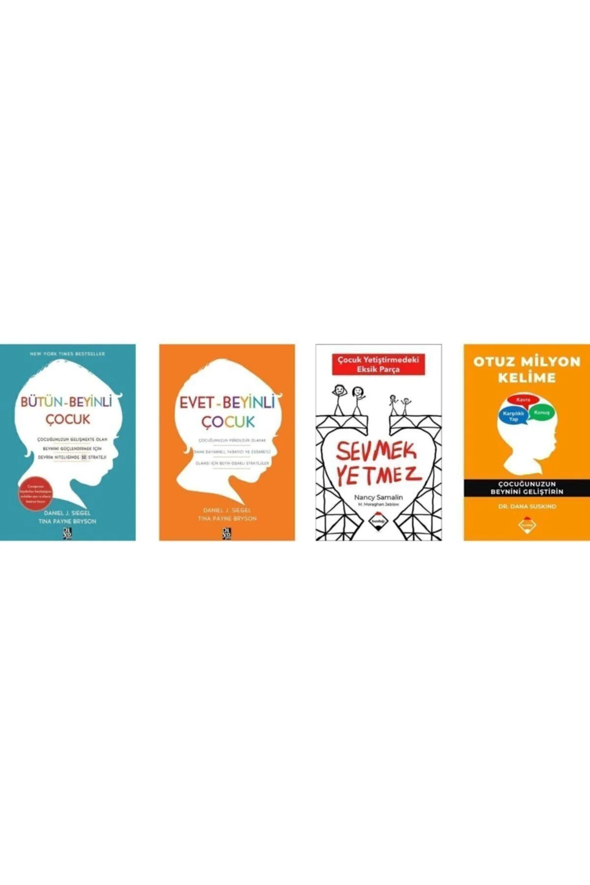 Bütün-beyinli Çocuk / Evet - Beyinli Çocuk / Sevmek Yetmez / Otuz Milyon Kelime ( 4 Kitap Set )