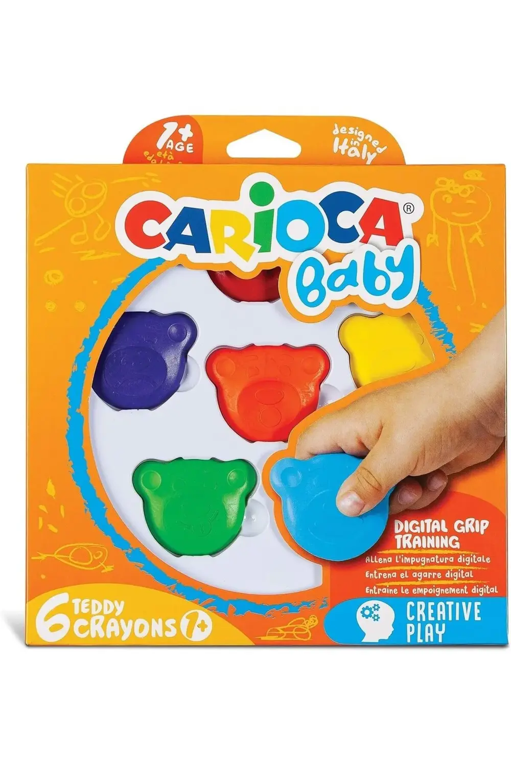 buybeam Bebek Crayons 6'Li +1 Yaş polyrush 1063348