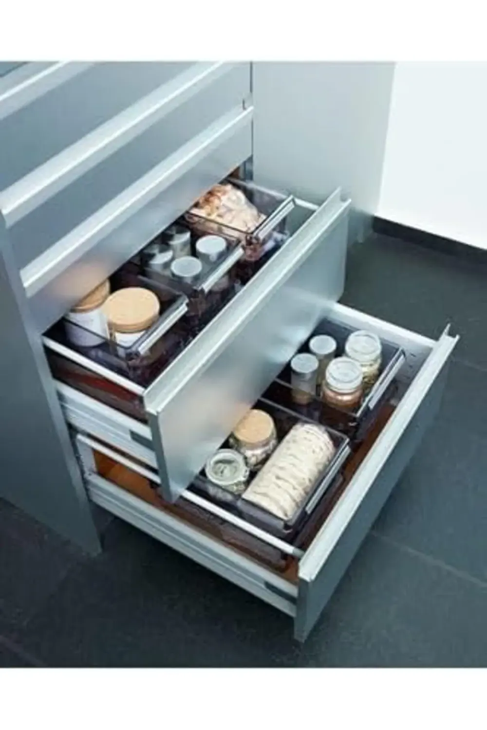 buybeam M-E27-40-25 Düzenleyici Raf, Şeffaf Siyah polyrush 106334