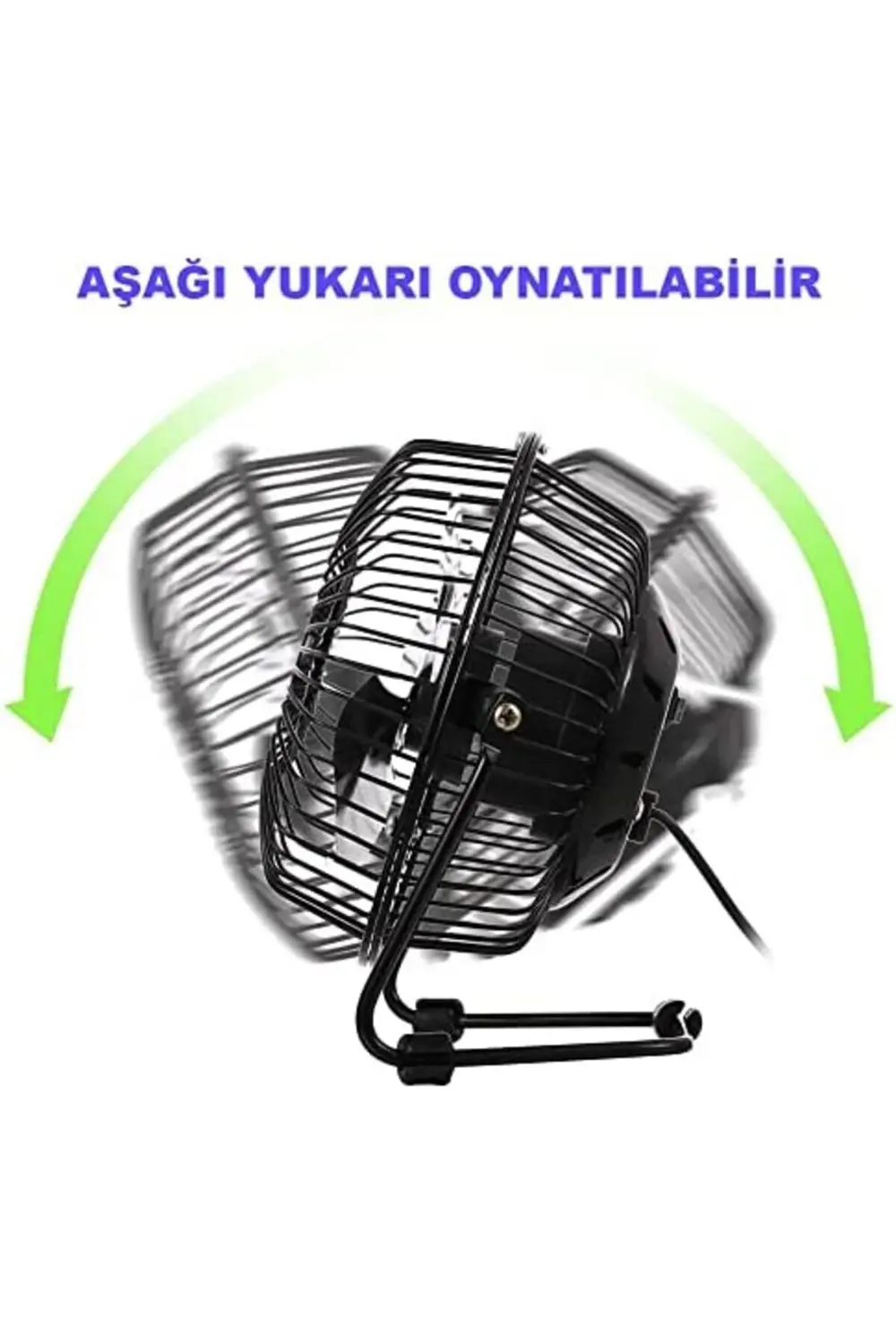 buybeam Masa Üstü USB Fan Soğutucu Klima - Metal Serinletici Mini