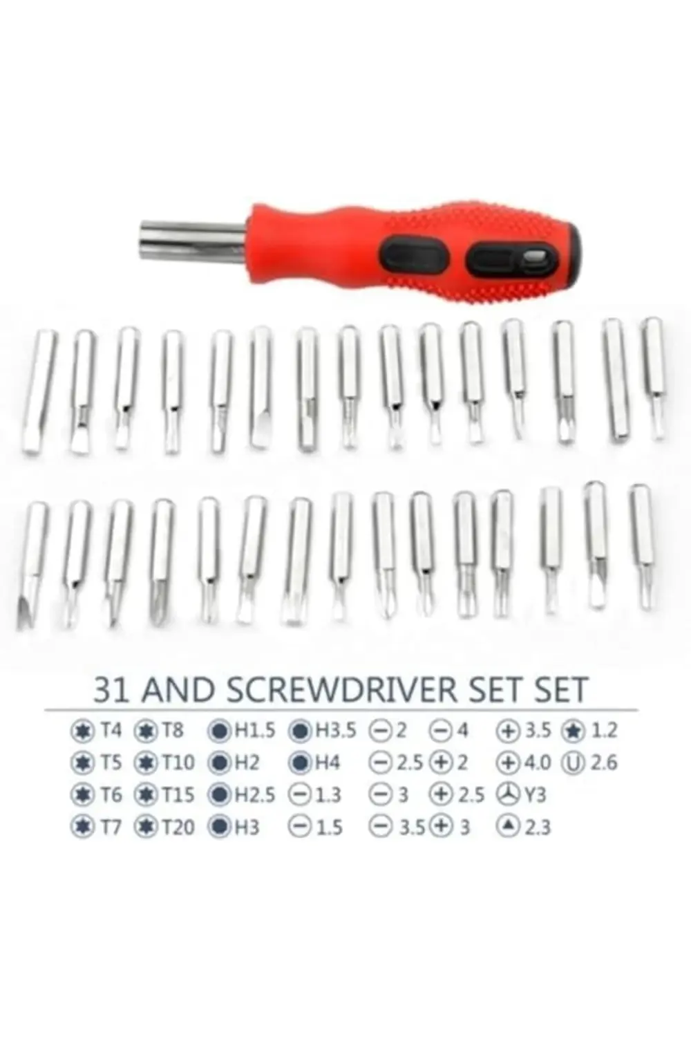 buydash 31 Parça Tornavida Uç Tamir Seti Taşınabilir Yumurta Torn