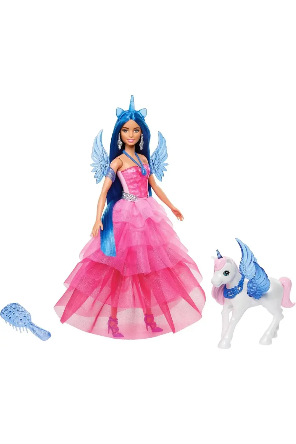 buydash 65. yıla özel, mavi saçlı, pembe bebek ile safir kanatlar