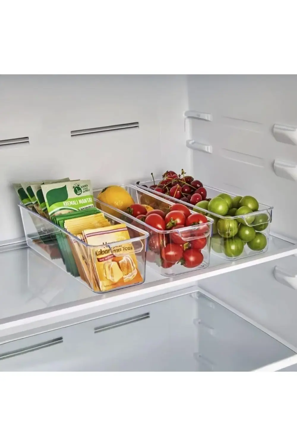 buyflair 1 Adet Kırılmaz Şefaf Akrilik Buzdolabı ve Mutfaklar İçi