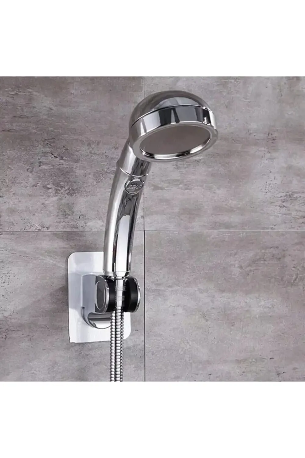buyflair 3 Fonksiyonlu Stoplu Tasarruflu Krom Mafsallı Örgülü Duş