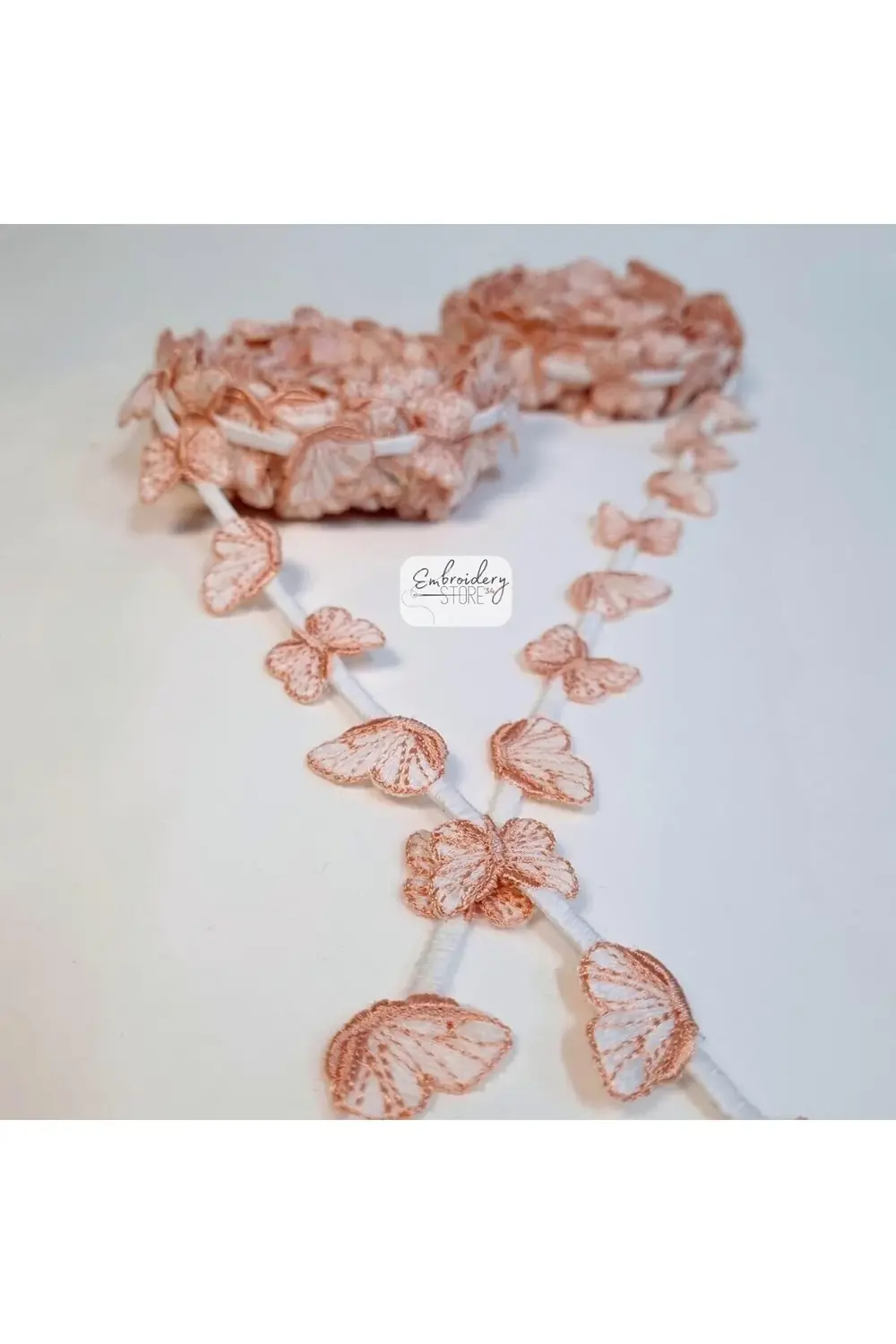 buyflair Motifli Şerit Nakış Modeli | Nakış Aksesuar (Pudra Pembe