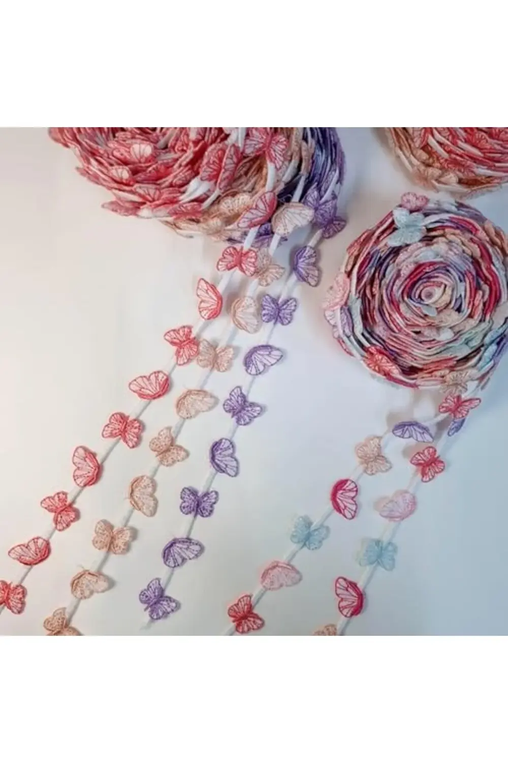 buyflair Motifli Şerit Nakış Modeli | Nakış Aksesuar (Pudra Pembe