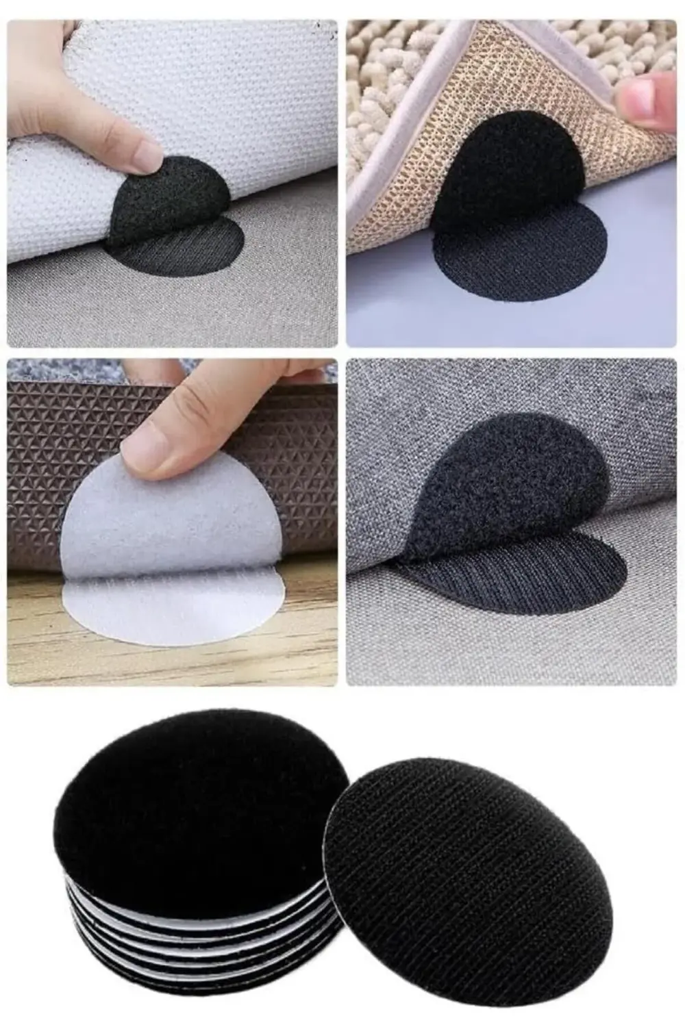 buyflicker 10 Adet Halı Kilim Nevresim Örtü Kaydırmaz Seti Yapışk