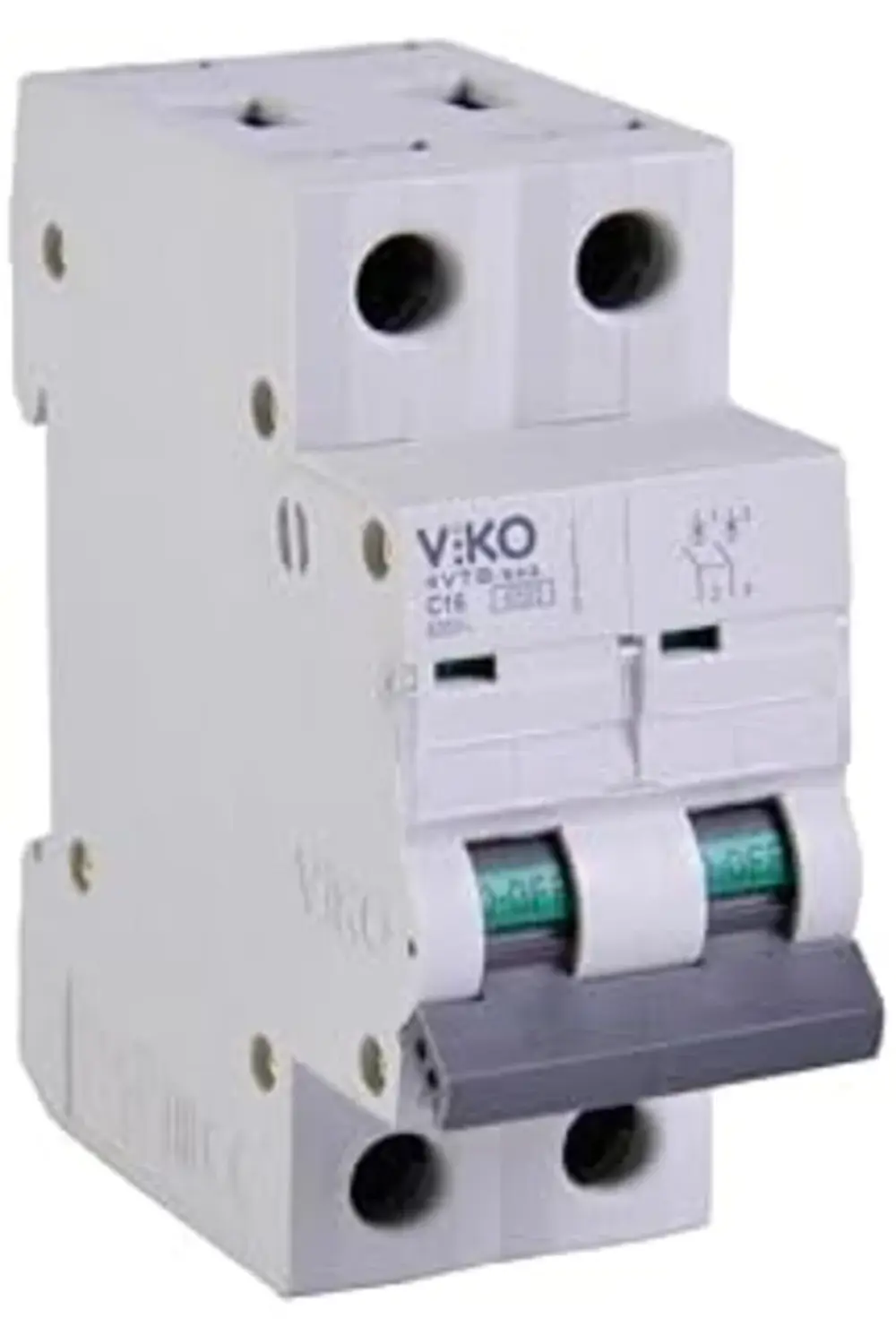 buyflicker 4VTB-2C16 Otomatik Sigorta 4,5kA C Tipi 2 Kutup 16A tr