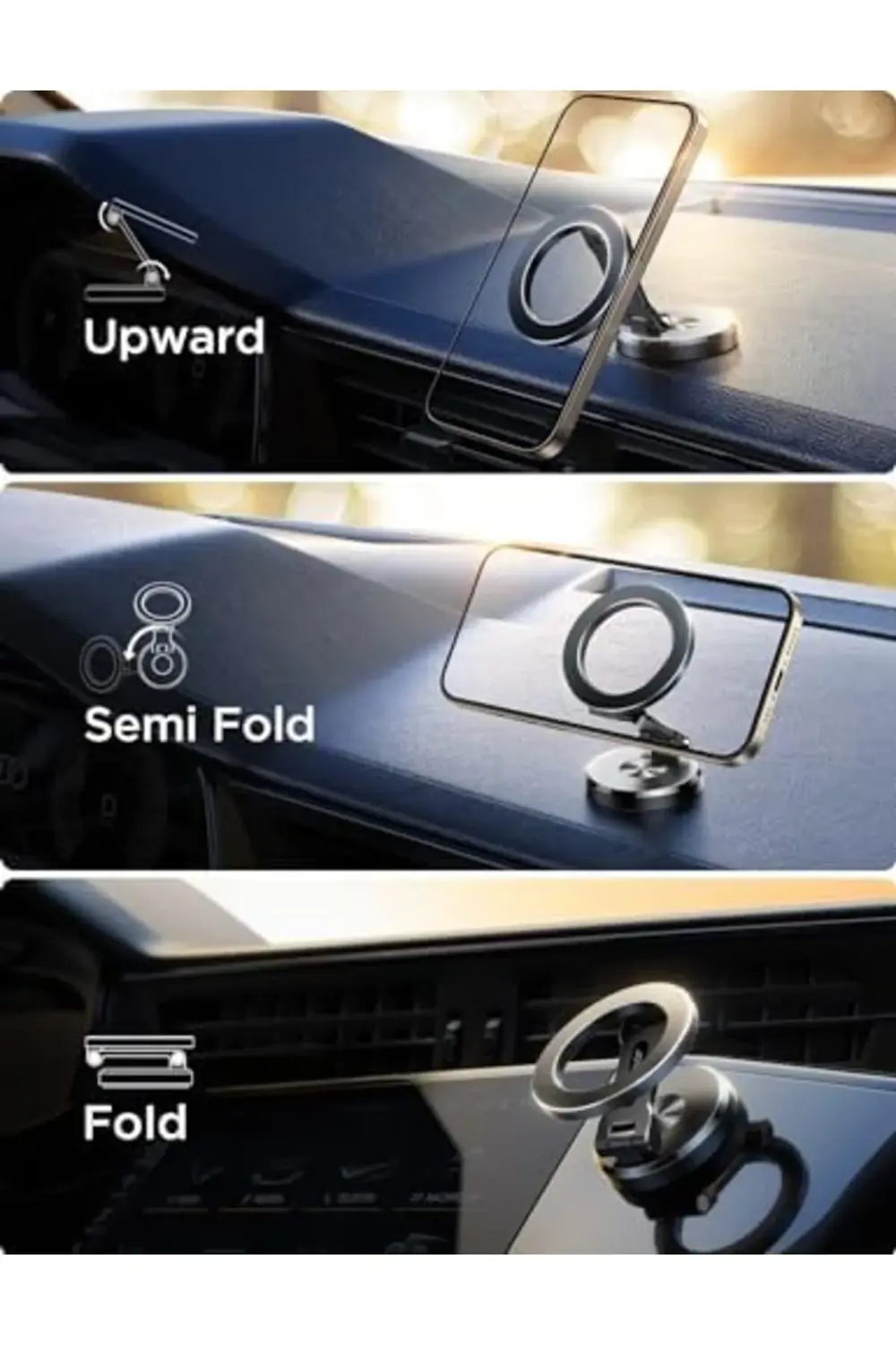 buyglint 16/16 Pro Max Araç Montajı, [Tüm Metal ve 360° Ayarlama]