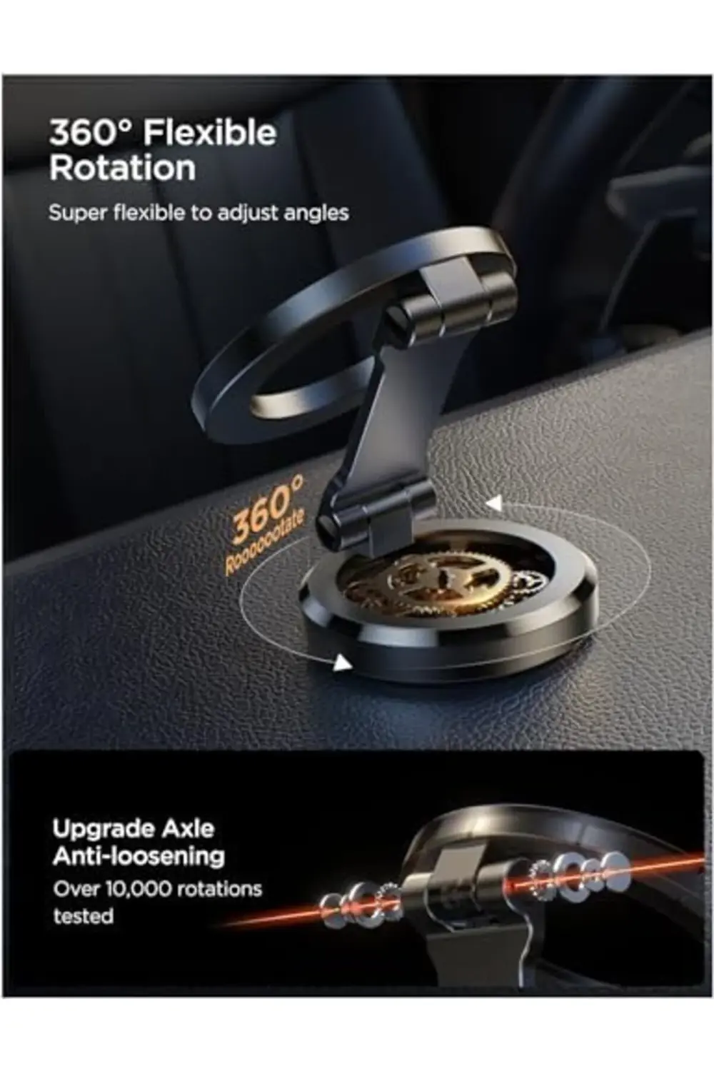 buyglint 16/16 Pro Max Araç Montajı, [Tüm Metal ve 360° Ayarlama]