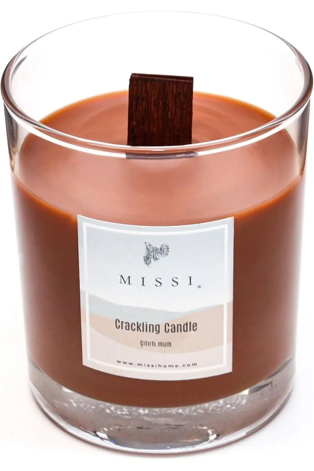 buyglint Fitilli Kokulu Craklıng Vegan Mum (Çıtırtılı) flashlight