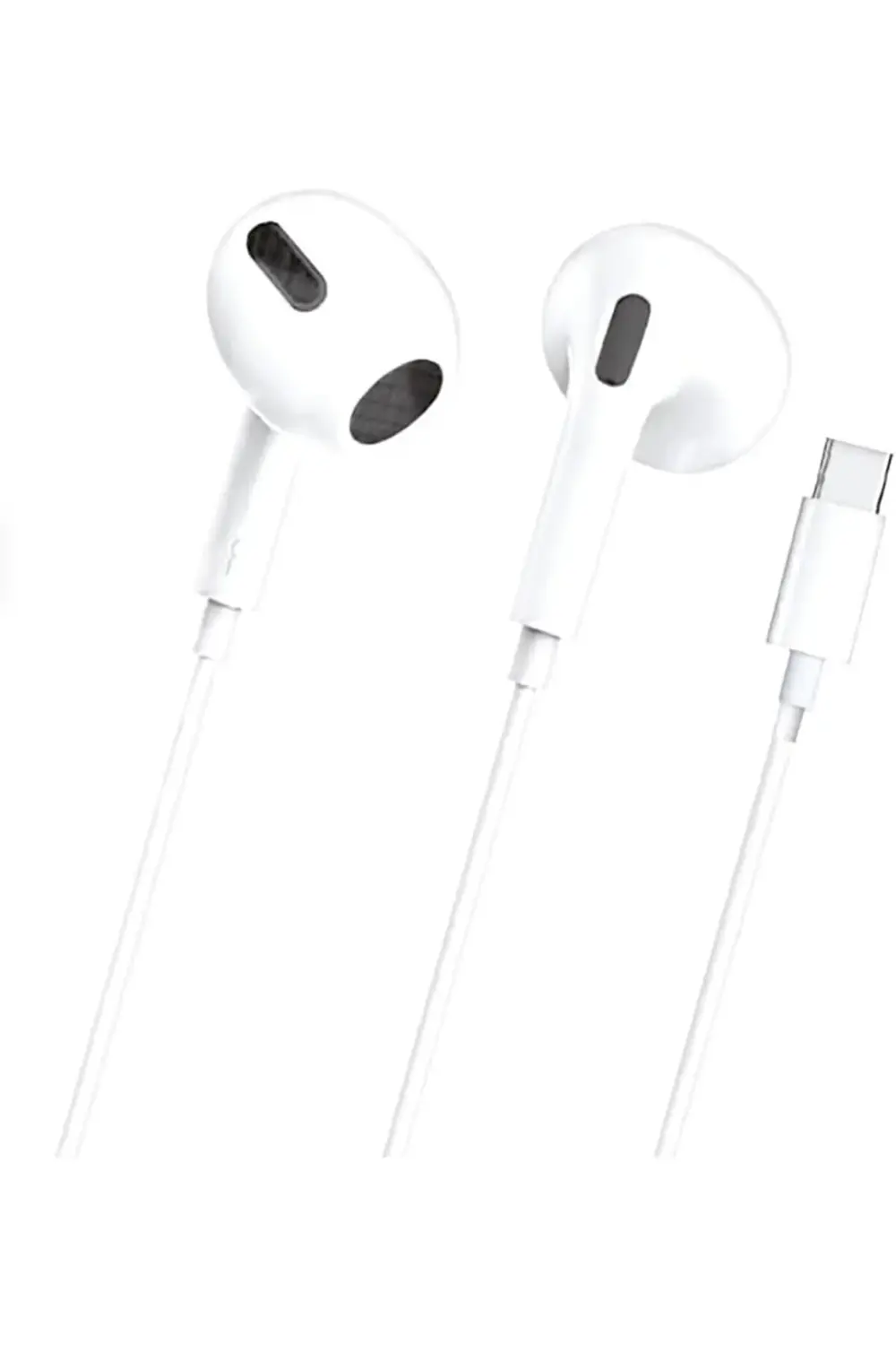 buyglint Type-C Kulak İçi Kablolu Kulaklık Beyaz flashlight 85612