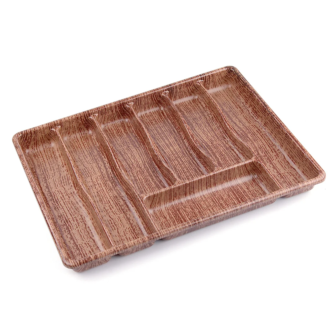 Büyük - Ahşap Renk - 7 Bölmeli Çekmece İçi Kaşıklık 50X37CM Büyük - Ahşap Renk - 7 Bölmeli Çekmece İçi Kaşıklık 50X37CM