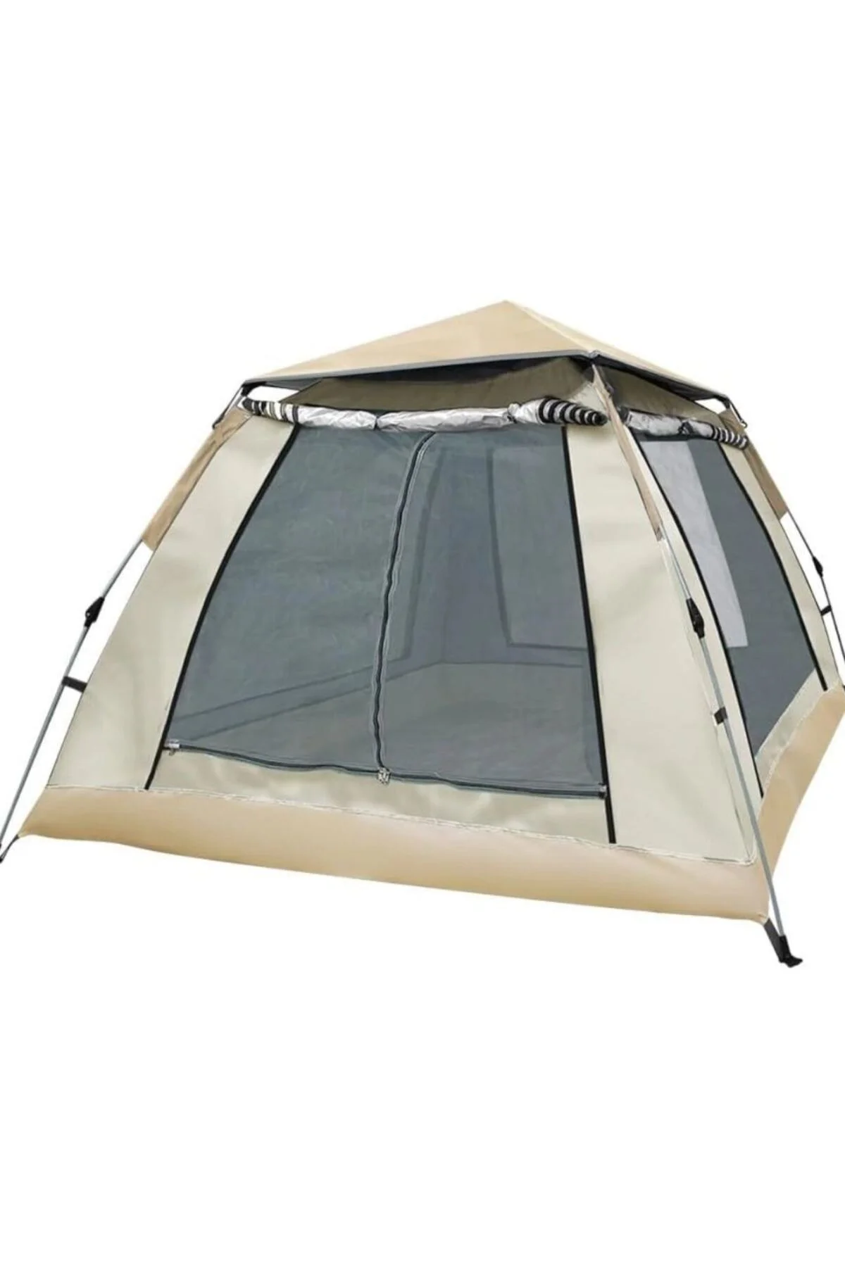 Büyük Aile Kamp Çadırı 240x240x160 Cm Gölgelikli 6 Kişilik Outdoo