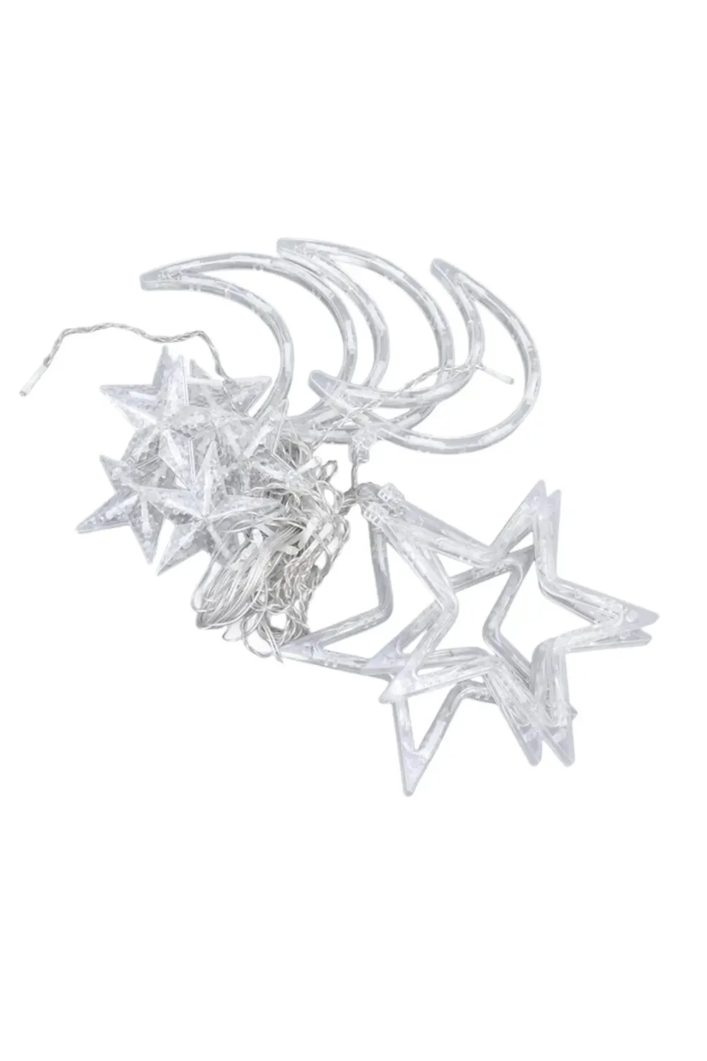 Büyük Ay Yıldız Ramazan Led Işık Dekoratif Işıklı Süs