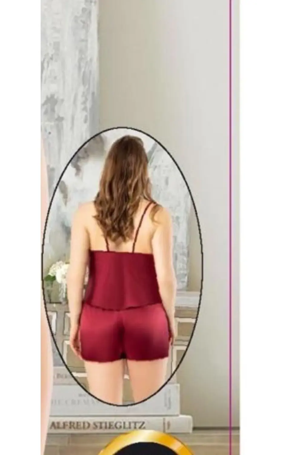 BÜYÜK BEDEN DANTEL İŞLEMELİ SATEN ŞORT TAKIM 4200