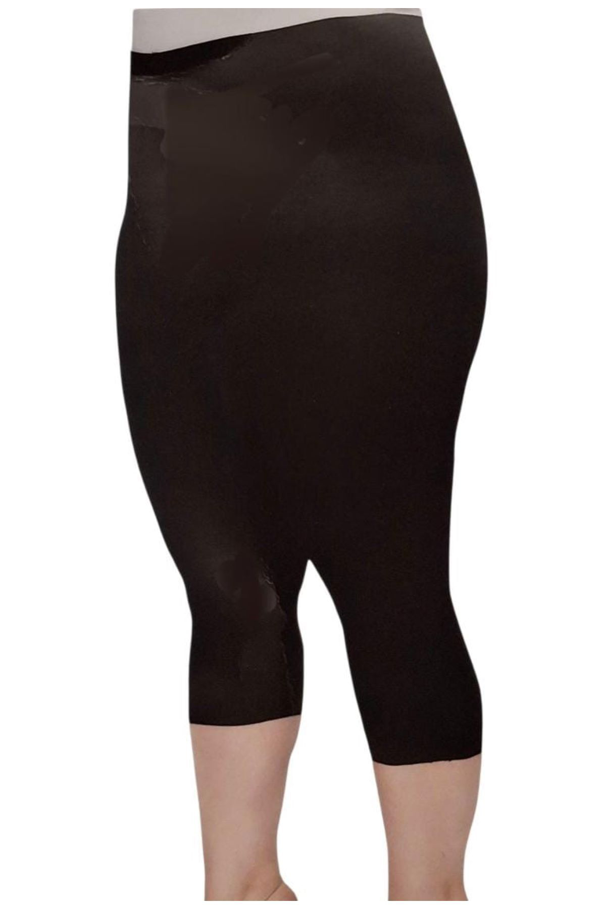 Noyalux Büyük Beden Diz Altı Kapri Kadın Tayt 3Xl-4Xl-5Xl