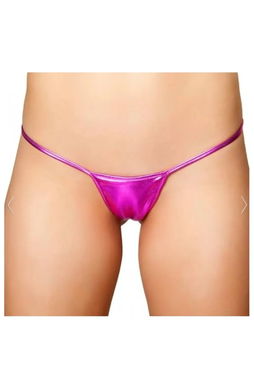 Büyük Beden Fantazi Pembe Lame Stirng - Tanga TG271287-B