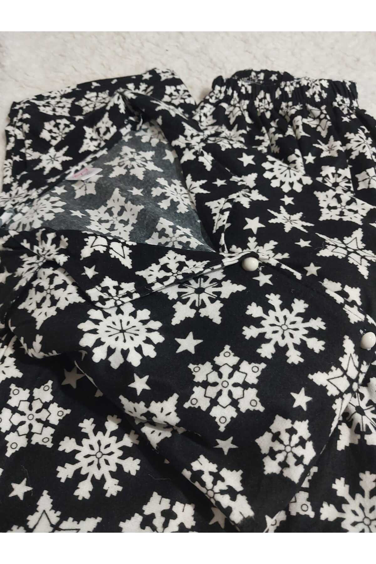 Aryam Butik Büyük Beden Kadin Süet Battal Önden Düğmeli Uzun Kollu Pamuklu Pi