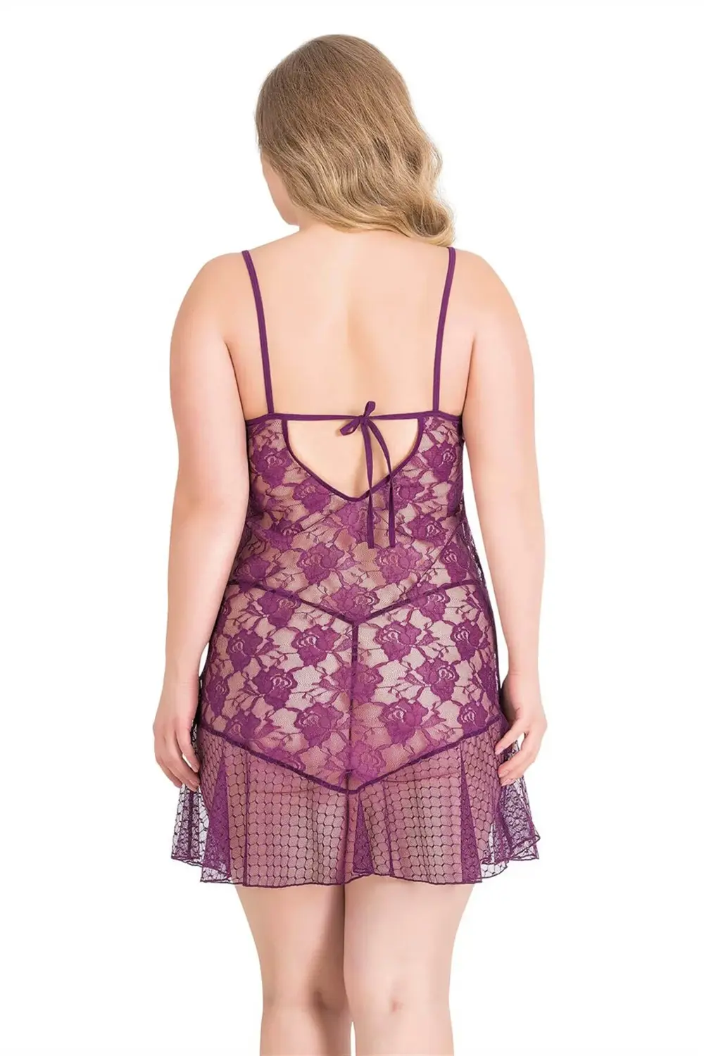 Pilelistore Büyük Beden Mor Kısa Tül Gecelik Pilelistore Büyük Beden Mor Kısa Tül Gecelik
