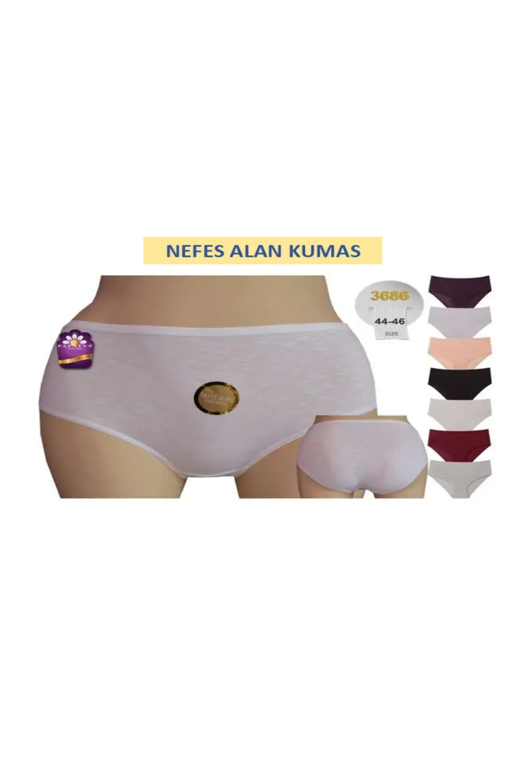 BÜYÜK BEDEN NEFES ALAN KUMAŞ BATO KÜLOT (6 ADET)