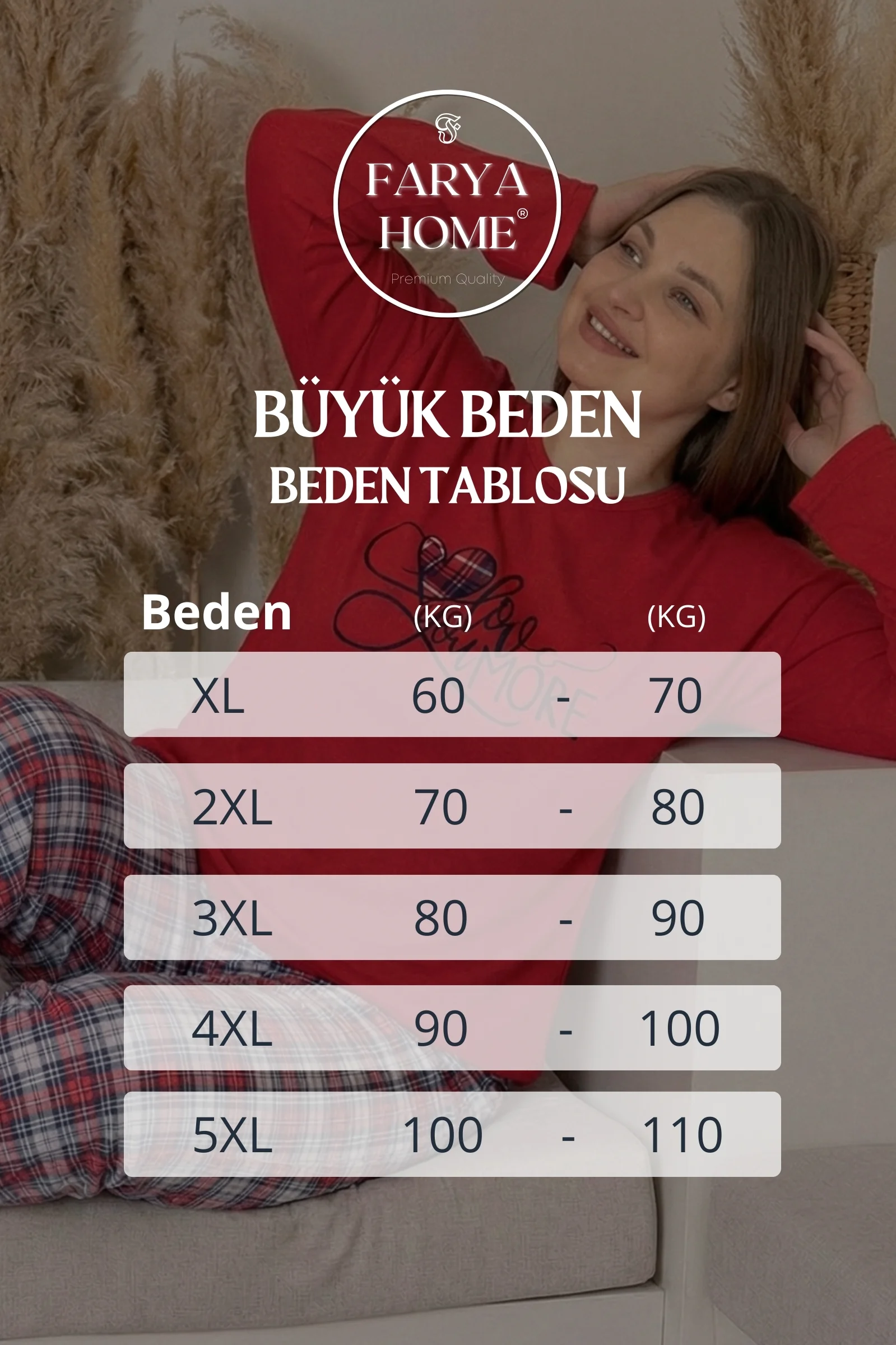 Büyük Beden Pamuklu Desenli Uzun Kollu Pijama Takımı, Kırmızı, XL Büyük Beden Pamuklu Desenli Uzun Kollu Pijama Takımı, Kırmızı, XL Fiyatı, Yorumları ve Özellikleri