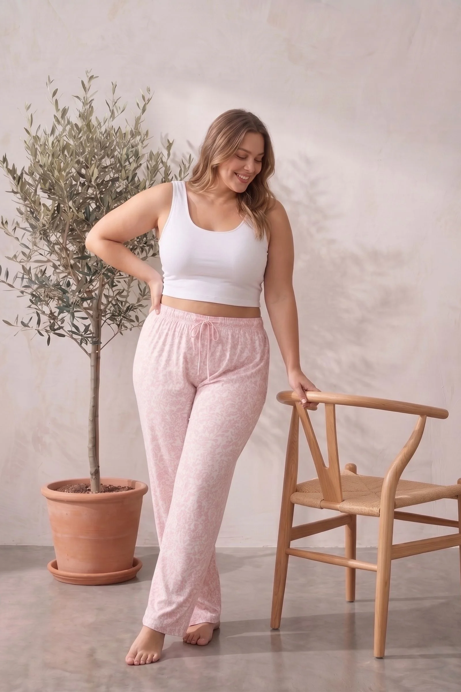 Büyük Beden Pamuklu Desenli Yüksek Bel Pijama Altı Pantolon, Pembe, 2XL Büyük Beden Pamuklu Desenli Yüksek Bel Pijama Altı Pantolon, Pembe, 2XL Fiyatı, Yorumları ve Özellikleri
