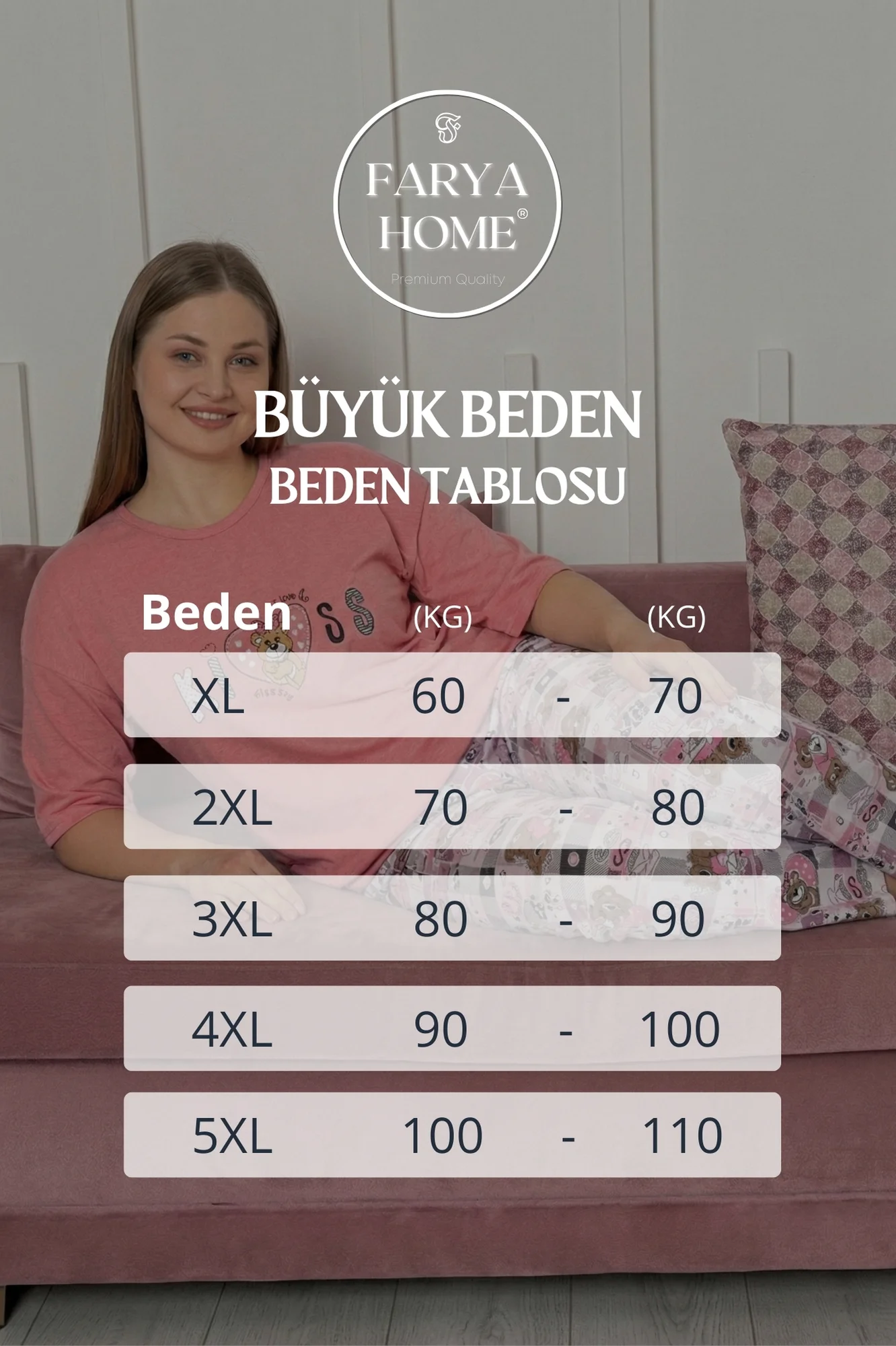 Büyük Beden Pamuklu Desenli Kısa Kollu Pijama Takımı, Yavruağzı, XL Büyük Beden Pamuklu Desenli Kısa Kollu Pijama Takımı, Yavruağzı, XL Fiyatı, Yorumları ve Özellikleri