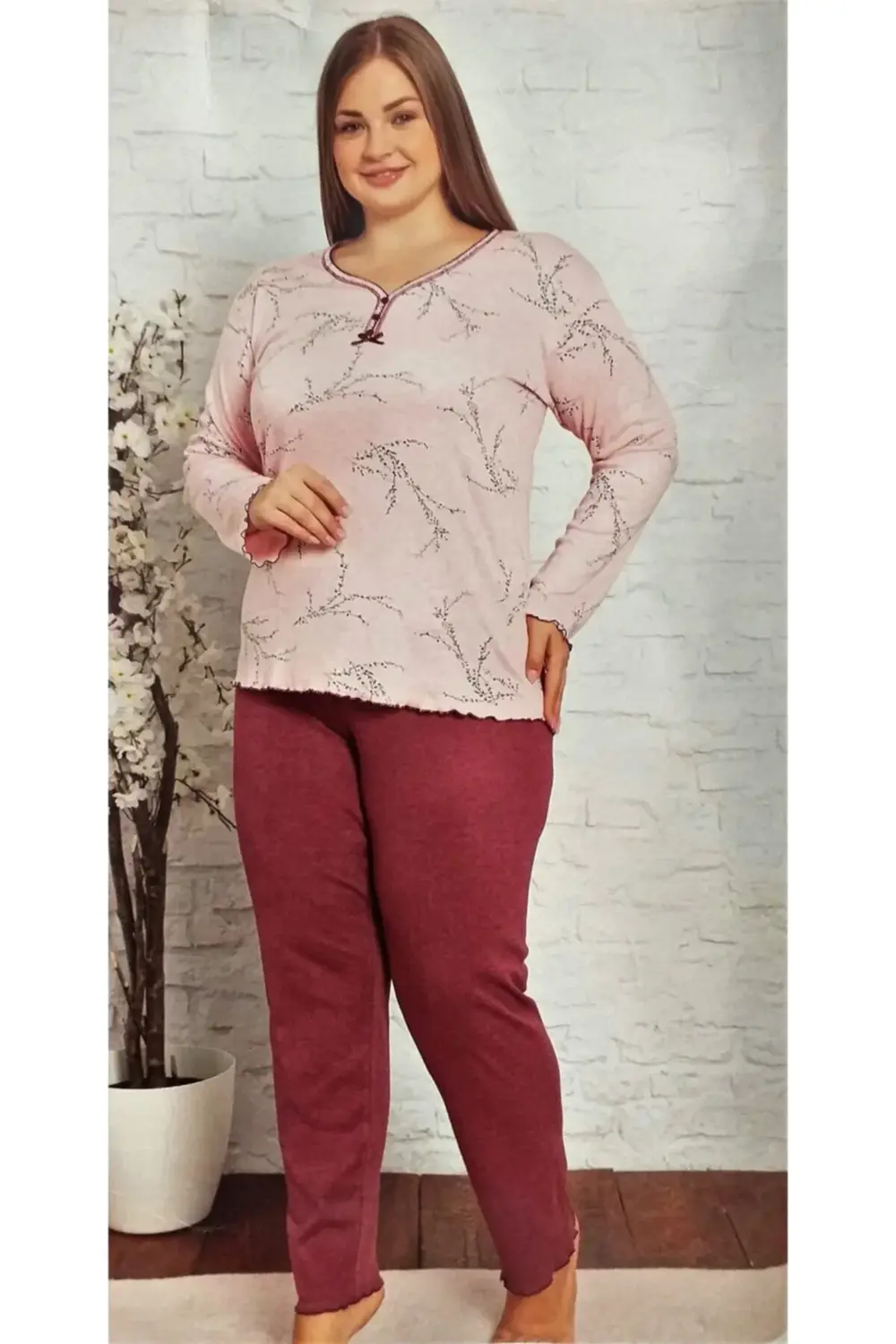 Büyük Beden Pijama Takımı,anne Pijaması