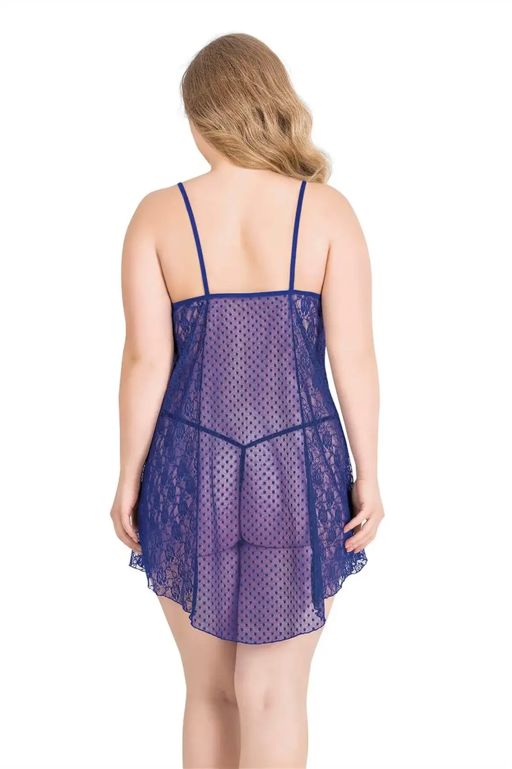 Pilelistore Büyük Beden Saks Kısa Tül Gecelik Pilelistore Büyük Beden Saks Kısa Tül Gecelik