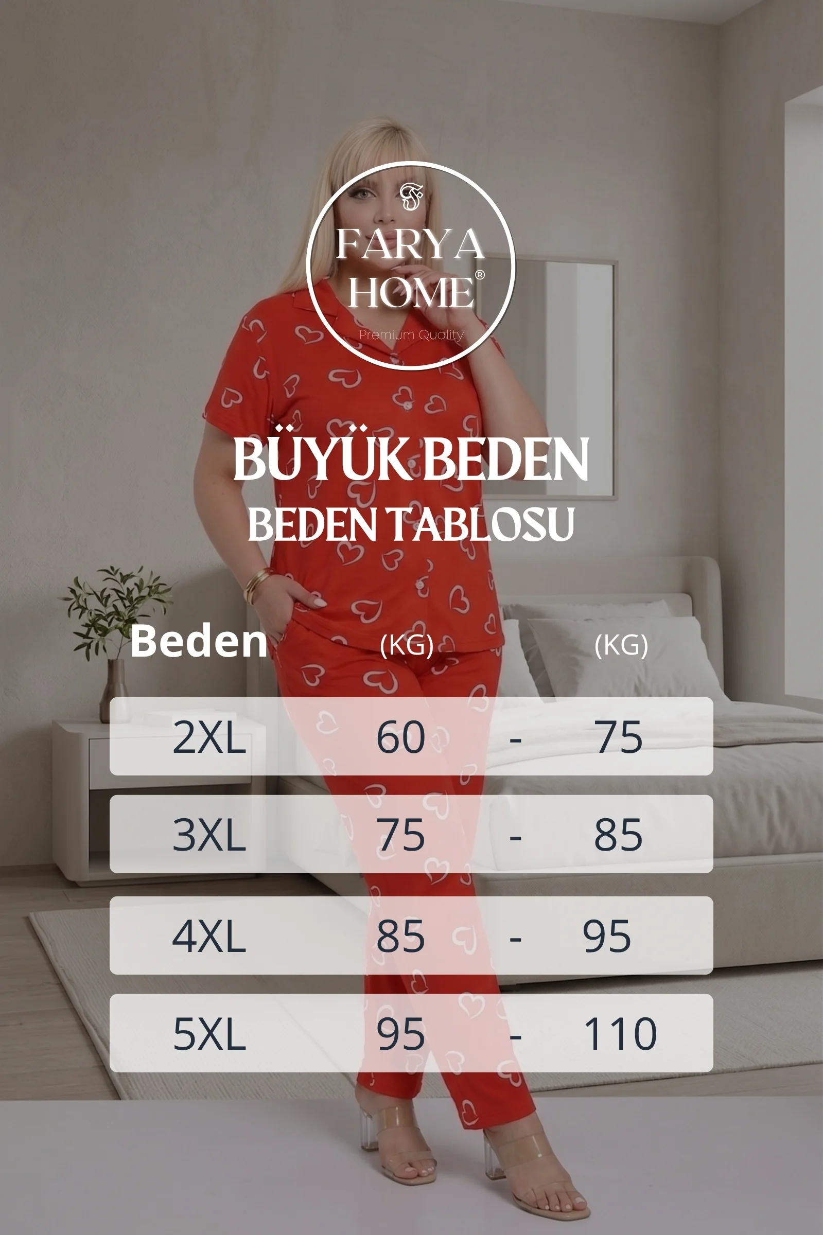 Büyük Beden Soft Bambu Likralı Düğmeli Kısa Kollu Gömlek Pijama Takımı, Kırmızı - Beyaz, 3XL Fiyatı, Yorumları ve Özellikleri