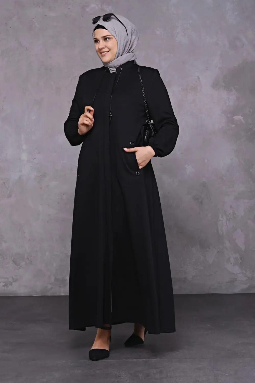 Buyuk Beden Uzun Kislik Tam Boy Kadin Pardesu