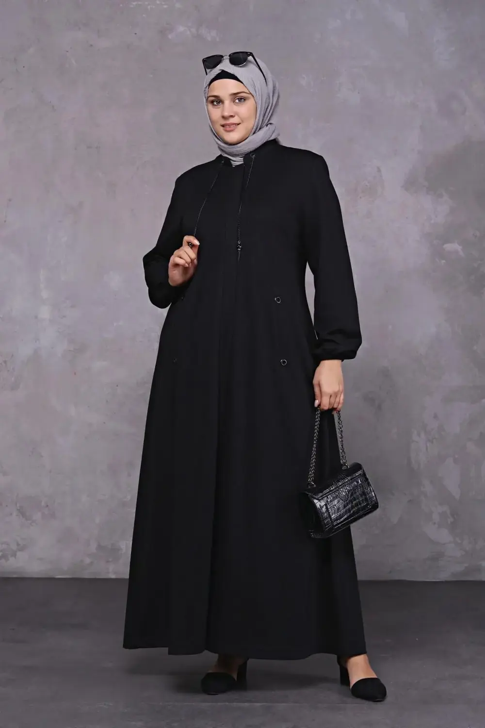 Buyuk Beden Uzun Kislik Tam Boy Kadin Pardesu