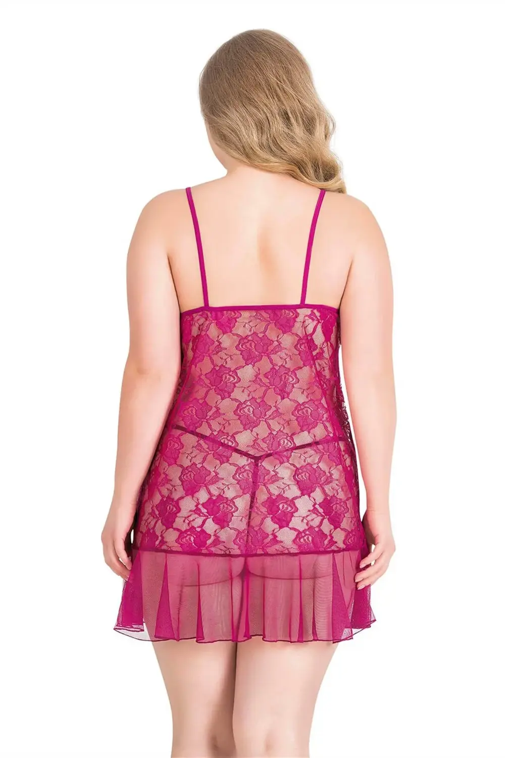 Pilelistore Büyük Beden Vişne Kısa Tül Gecelik Pilelistore Büyük Beden Vişne Kısa Tül Gecelik