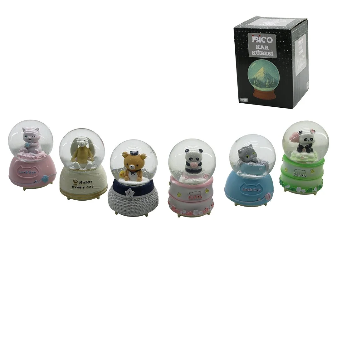 Büyük Boy - 10cm Pilli - Işıklı Müzikli Kar Küresi Cam Hayvan Figürlü - Desen Mix Renkli Herhangi Bir Tanesi Gönderilir Bx40 Fiyatı, Yorumları ve Özellikleri