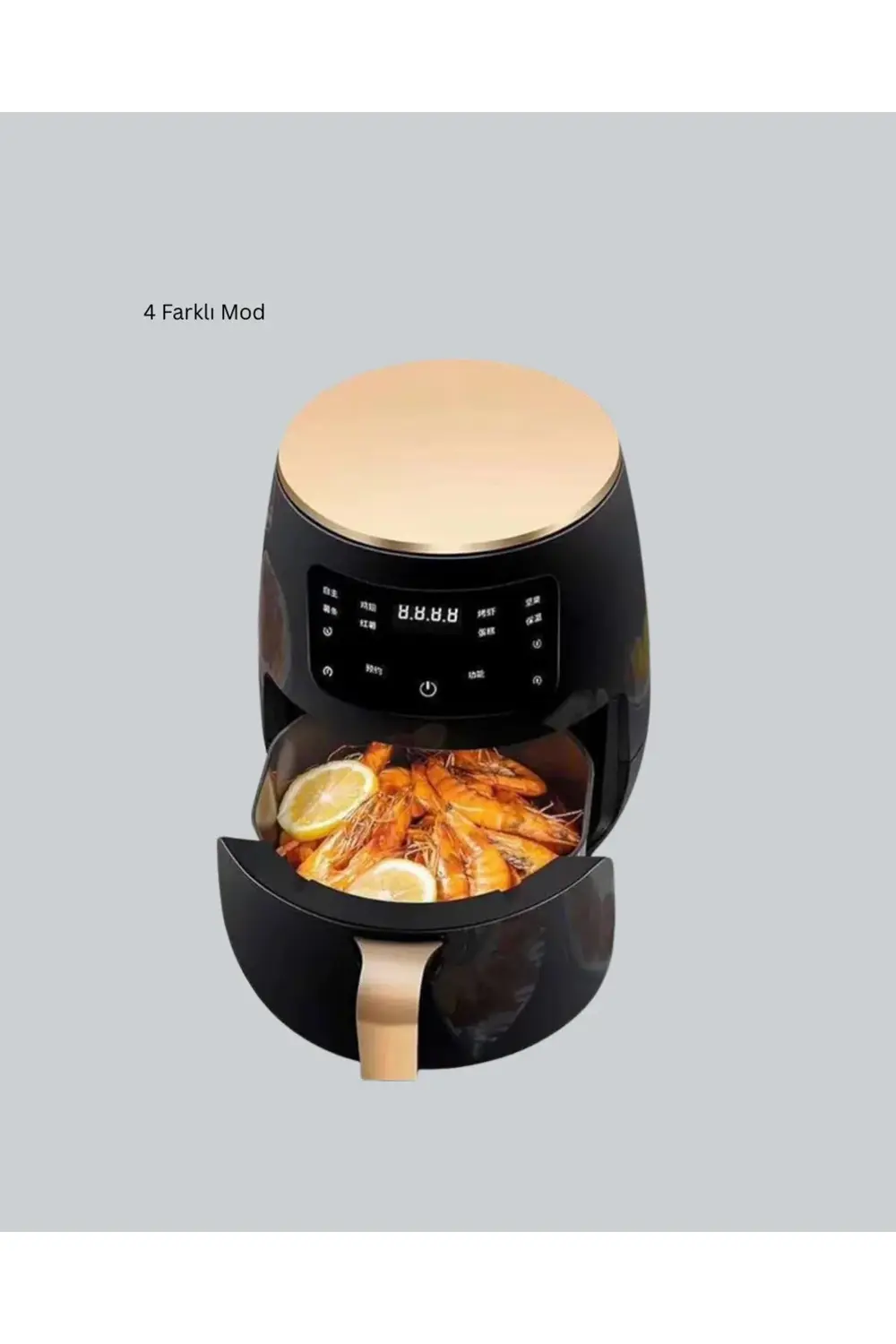 Büyük Boy 6 Litre Airfryer 2400W Sesli Uyarı LCD Ekran