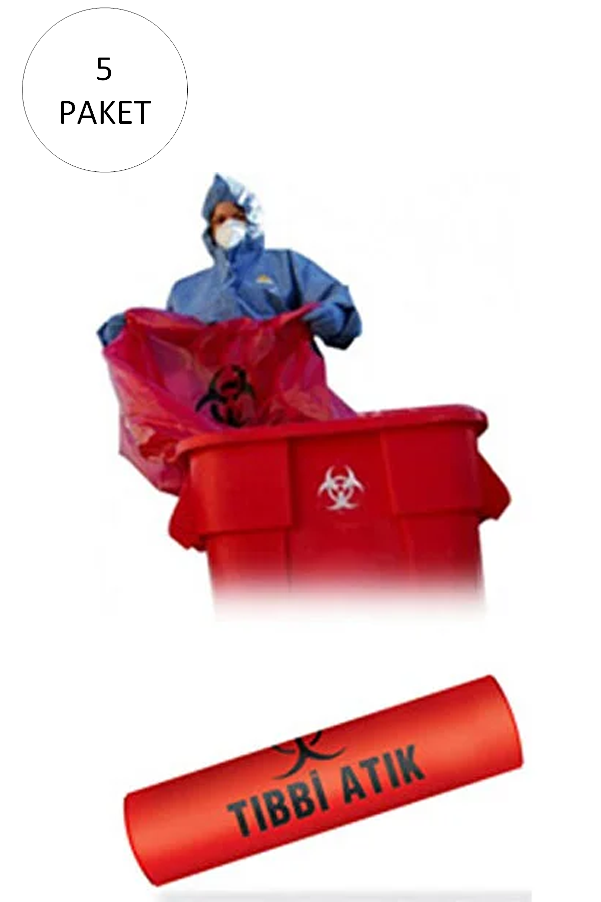 Büyük Boy 65 x 80 cm 300 gr 10 lu Rulo x 5 Paket = 50 Adet (Kırmı