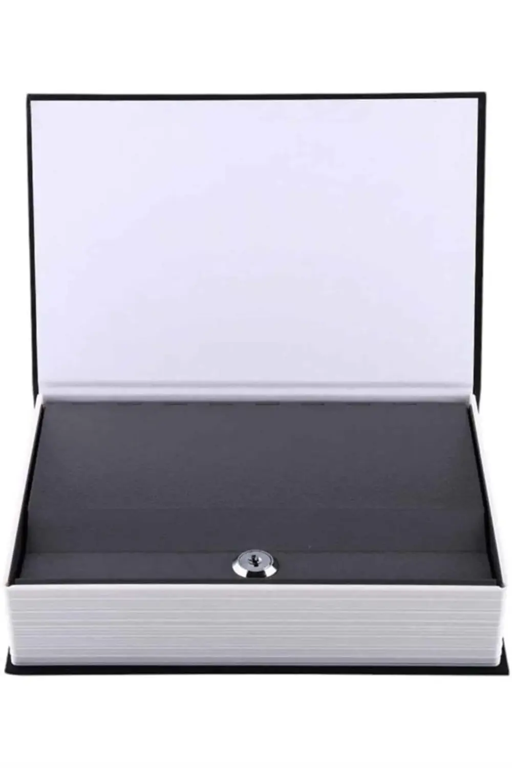 Büyük Boy Anahtarlı Kitap Görünümlü Gizli Kasa Çelik Kasa Altın K