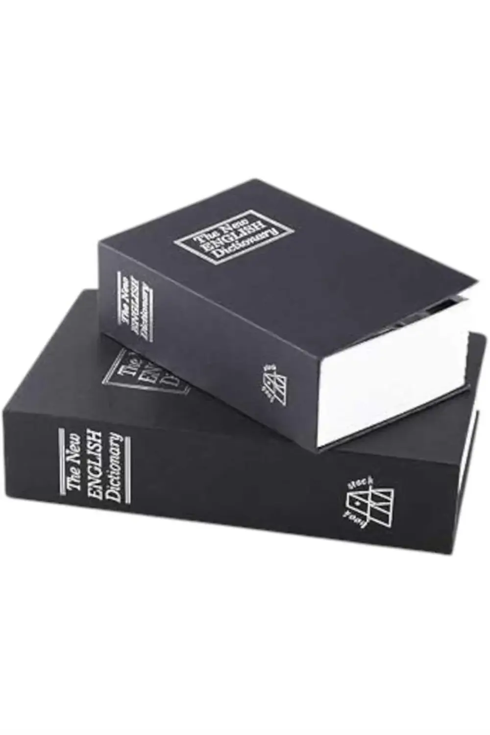 Büyük Boy Anahtarlı Kitap Görünümlü Gizli Kasa Çelik Kasa Altın K