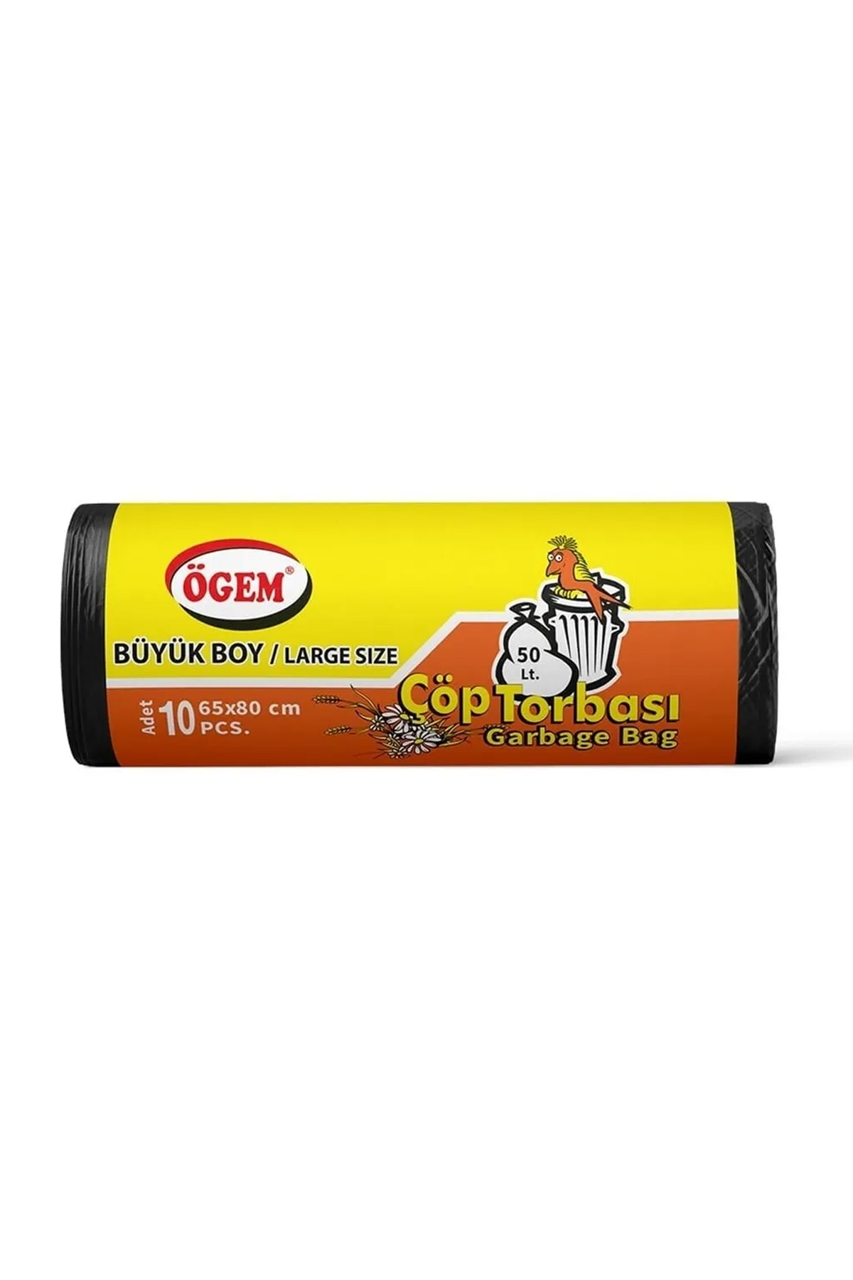 Just Cheap Store Büyük Boy Çöp Torbasi 65 X 80 Cm 10 Lu Rulo X 5 Paket = 50 Adet (